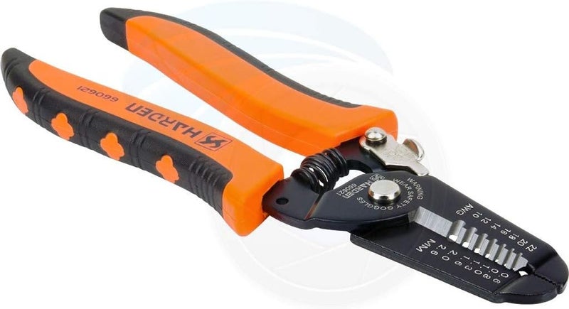HARDEN Wire Cable Stripper and Cutter, 185 mm, 0.64-2.6 mm, 22-10 AWG - Image 2